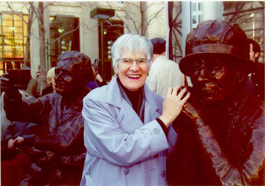 Barbara with the statues