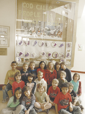 Students attending St. Dominic Elementary School, in Calgary, observed the Lenten season by creating a mural celebrating the Last Supper.