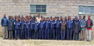 Students of Molapo High School, in Lesotho