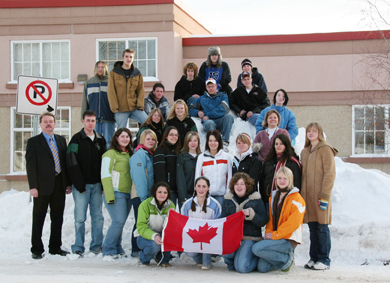 Grade 12 students attending Viking School raised funds over a three-year period to assist a school orphanage in Lesotho, Africa.